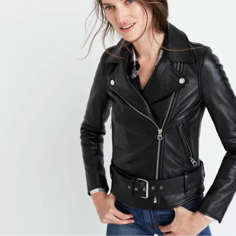 BNWT Madewell Ultimate Leather Motorcycle Jacket
